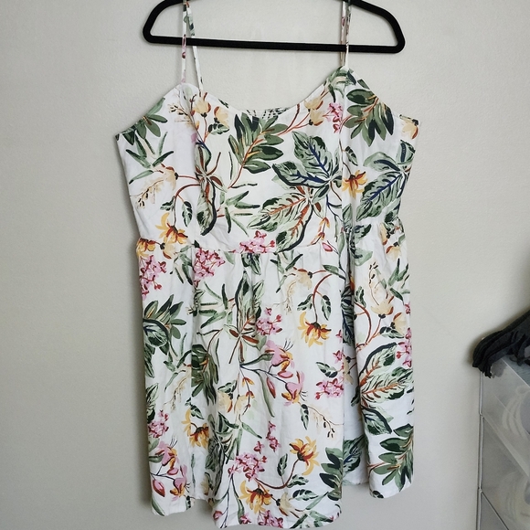 ✨️2/$30 NWT H&M Cotton Flared Skirt Dress - Picture 3 of 5
